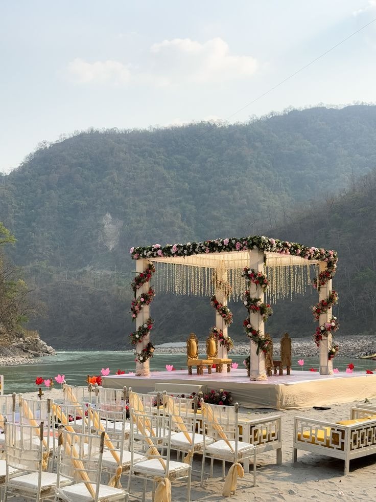 Indian Hindu Riverfront Mandap