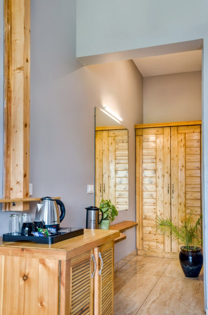 Artisan Teakwood Vanity & Tea Station